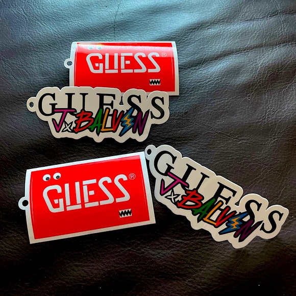 4 sets of Guess x JBalvin collaboration stickers - Picture 1 of 3